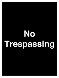 No Trespassing